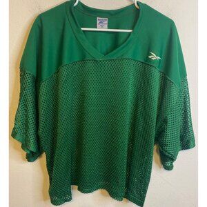 Vintage 90s Reebok Mesh Football Practice Jersey Mens Green 2XL  Blank Sports